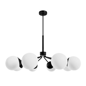 Hepburn - 8 Light Chandelier In Mid-Century Modern Style-20 Inches Tall and 40 Inches Wide - 1286793