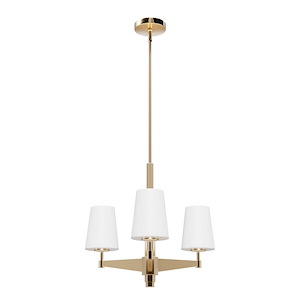 Nolita - 3 Light Chandelier In Modern Style-18.5 Inches Tall and 22 Inches Wide - 1277301