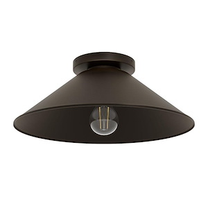 Skyflow - 1 Light Outdoor Flush Mount-5.5 Inch Tall and 14 Inch Wide - 1387567