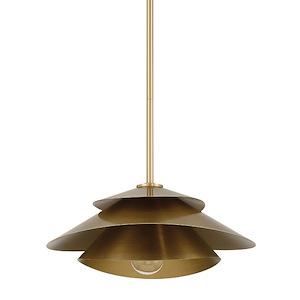 Hiro - 1 Light Pendant-6 Inch Tall and 12.75 Inch Wide - 1375034