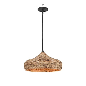 Cambria - 1 Light Pendant-9.5 Inch Tall and 18 Inch Wide - 1377785