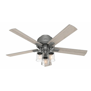 52 Inch Low Profile Hartland Ceiling Fan with LED Light Kit and Pull Chain