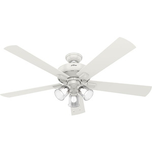 Crestfield-5 Blade Ceiling Fan with Light Kit and Pull Chain in Transitional Style-60 Inches Wide by 18.96 Inches High - 1049411