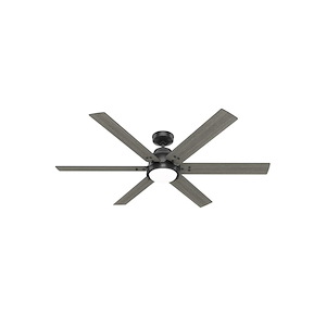 Gravity - 6 Blade Ceiling Fan with Light Kit-14.12 Inches Tall and 60 Inches Wide - 1277260