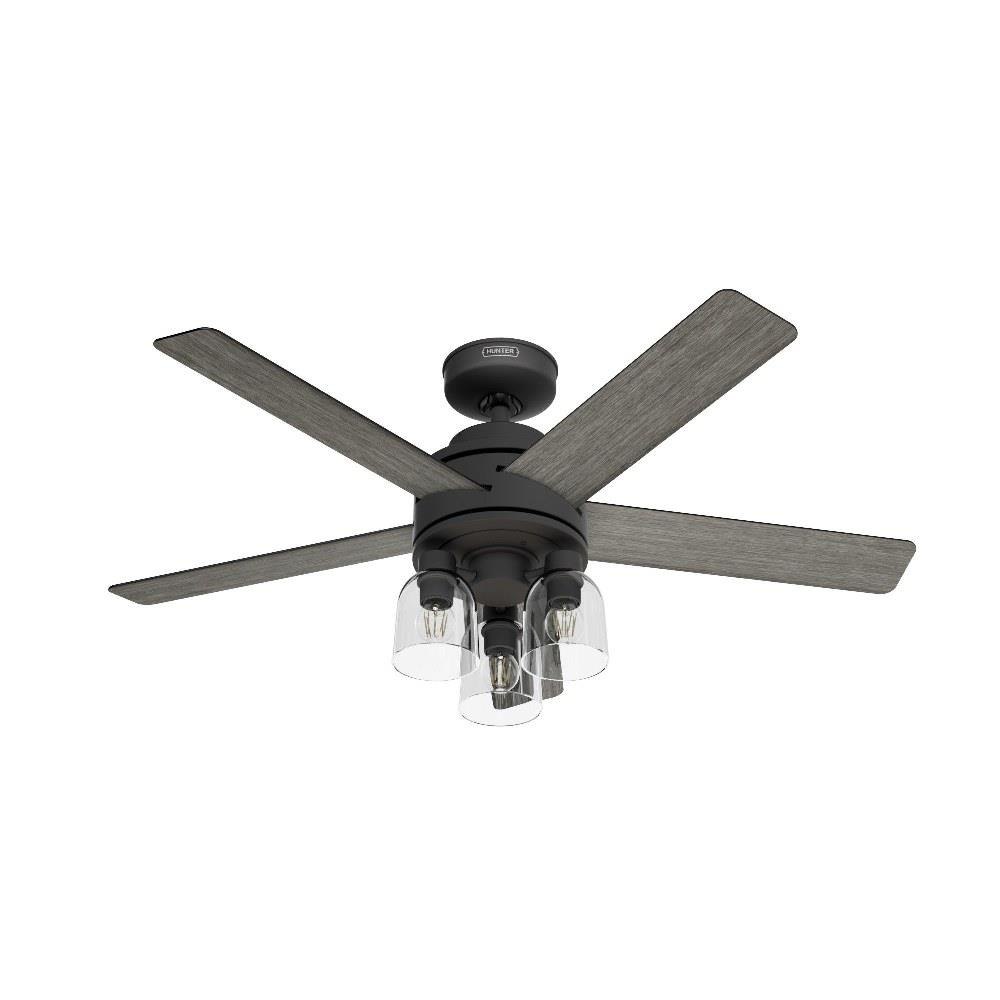 Hunter Lochemeade 5-Light Matte Black Transitional Led Chandelier