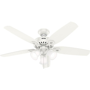 Builder - 5 Blade Ceiling Fan with Light Kit In Traditional Style-18.42 Inches Tall and 52 Inches Wide - 1317262