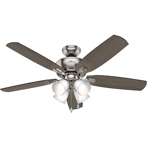 Amberlin 52 Inch Ceiling Fan with LED Light Kit and Pull Chain
