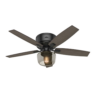 Bennett 52 Inch Low Profile Ceiling Fan with LED Light Kit and Handheld Remote - 676467