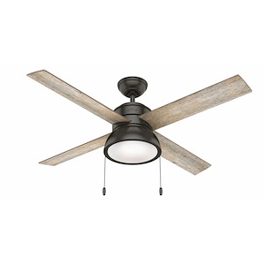 Loki 52 Inch Ceiling Fan with LED Light Kit and Pull Chain