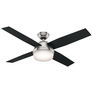Dempsey 52 Inch Ceiling Fan with LED Light Kit and Handheld Remote - 516777