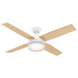 Dempsey 52 Inch Ceiling Fan with LED Light Kit and Handheld Remote