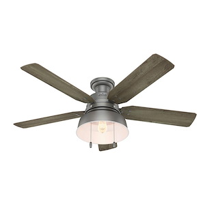 Mill Valley 52 Inch Low Profile Ceiling Fan with LED Light Kit and Pull Chain