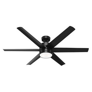 Solaria  - 6 Blade Outdoor Ceiling Fan with Light Kit In Industrial Style-14.92 Inches Tall and 60 Inches Wide