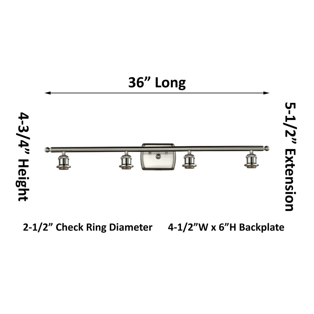 516-4W-AC-M14-BK-LED