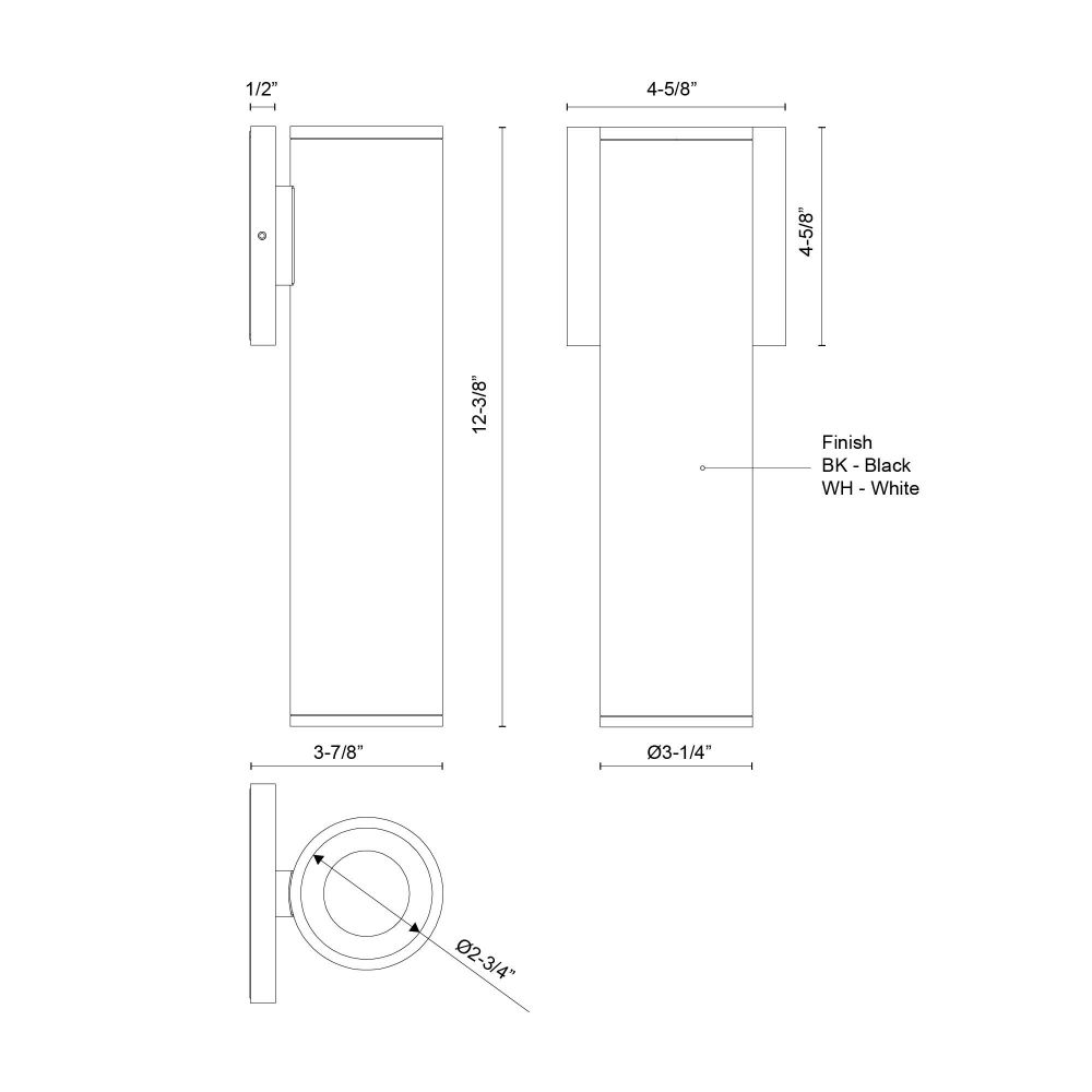 LD3-WS12W18-3036-BK-UNV-010