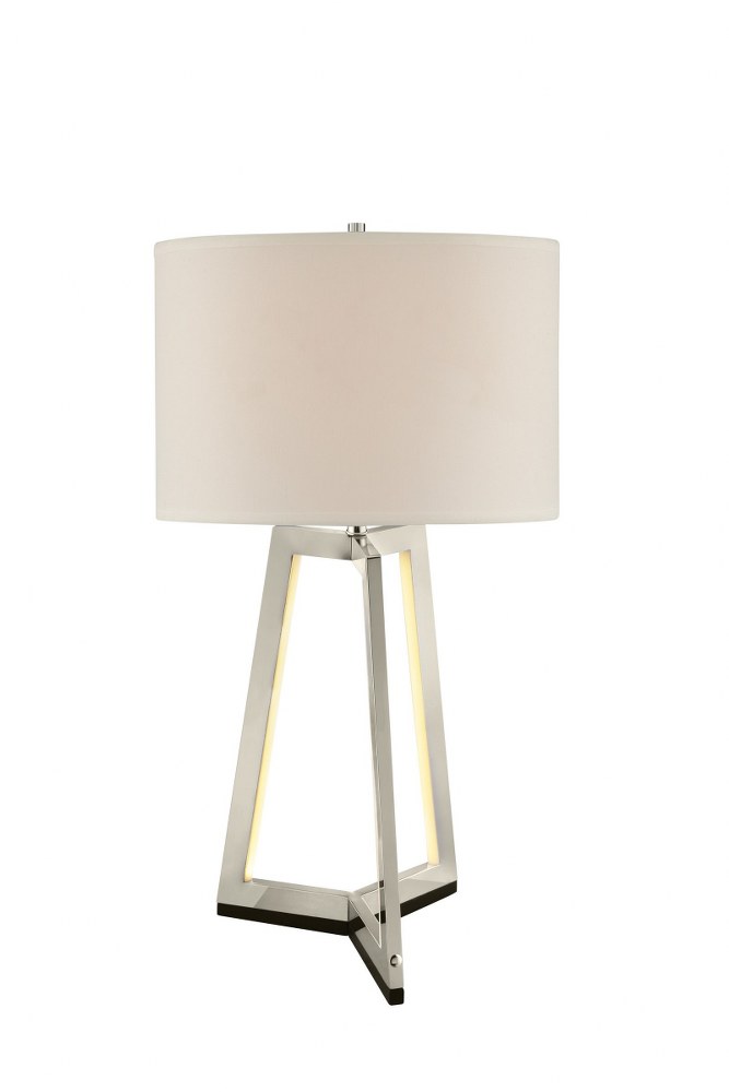 Used Lite Source LS-23165 Pax-One Light Table Lamp with LED Night Light-16