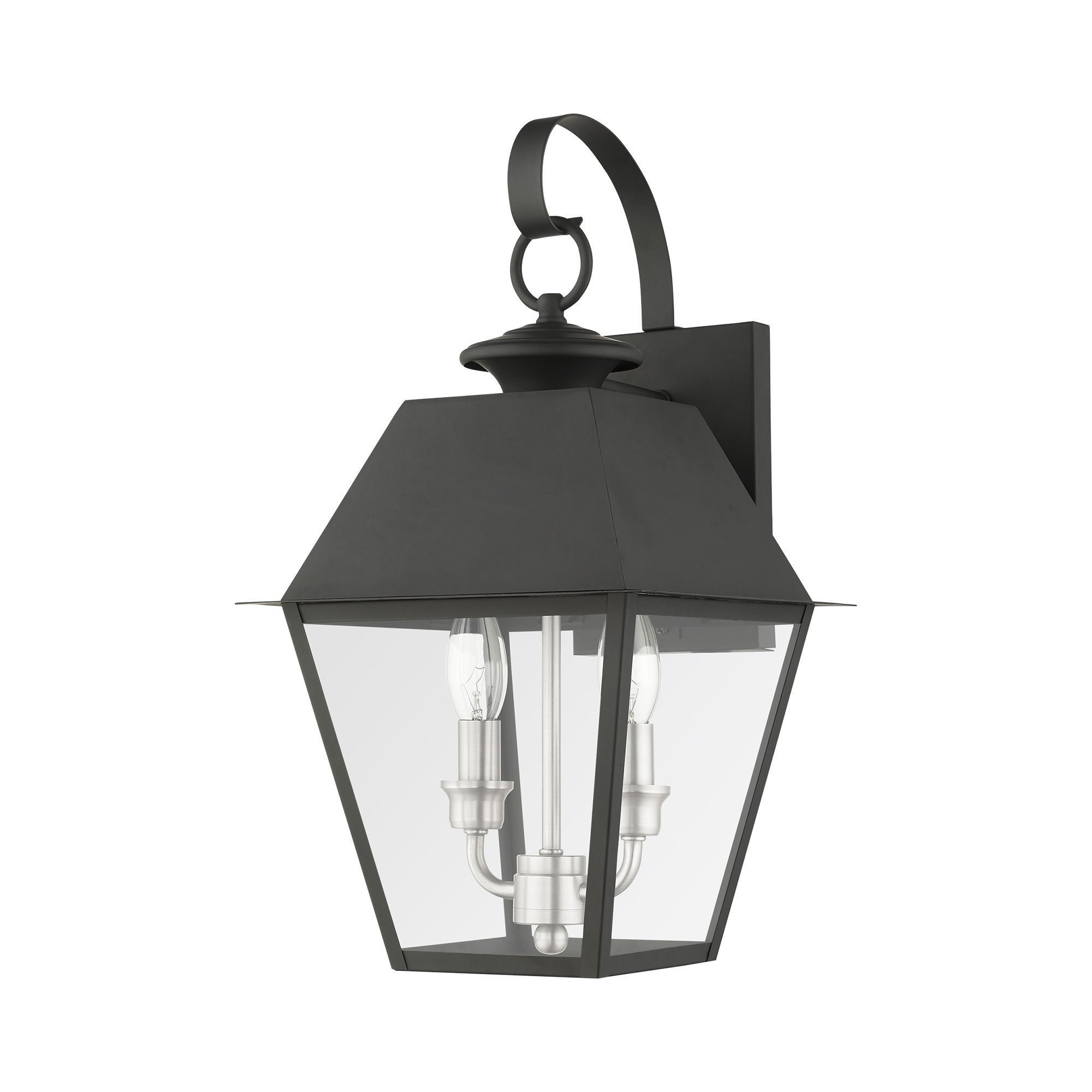 Used Livex Lighting 27215-04 Mansfield - 2 Light Outdoor Wall Lantern