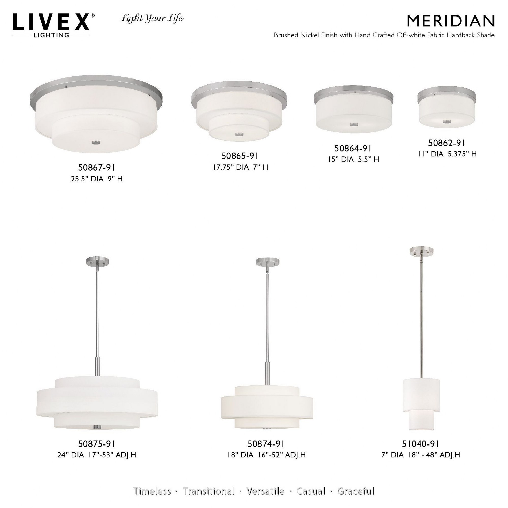 Used Livex Lighting 51040-91 Claremont - 1 Light Mini Pendant in New Traditional