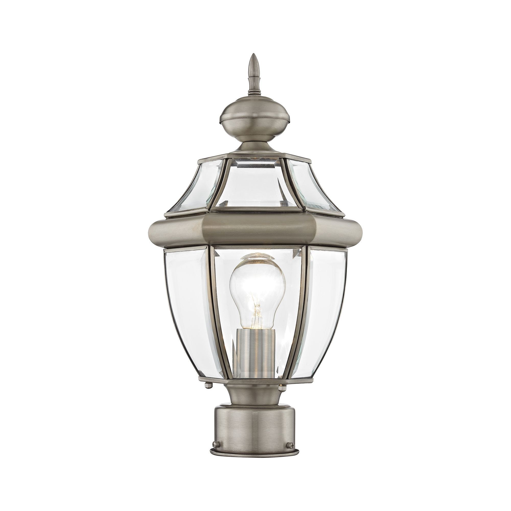Used Livex Lighting 2153-91 Monterey – 1 Light Outdoor Post Top Lantern in