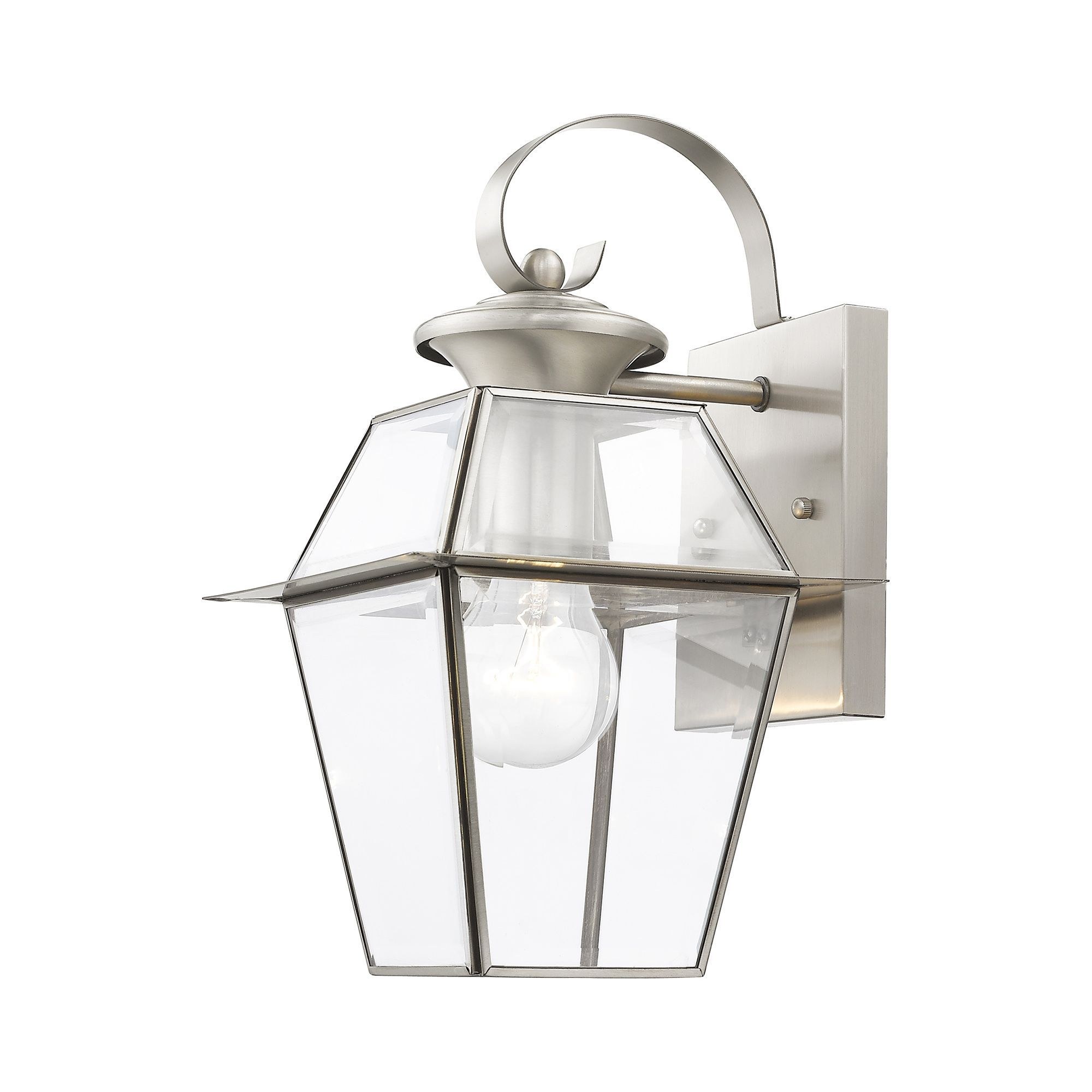 Used Livex Lighting 2181-91 Westover – 1 Light Outdoor Wall Lantern in Farmhouse