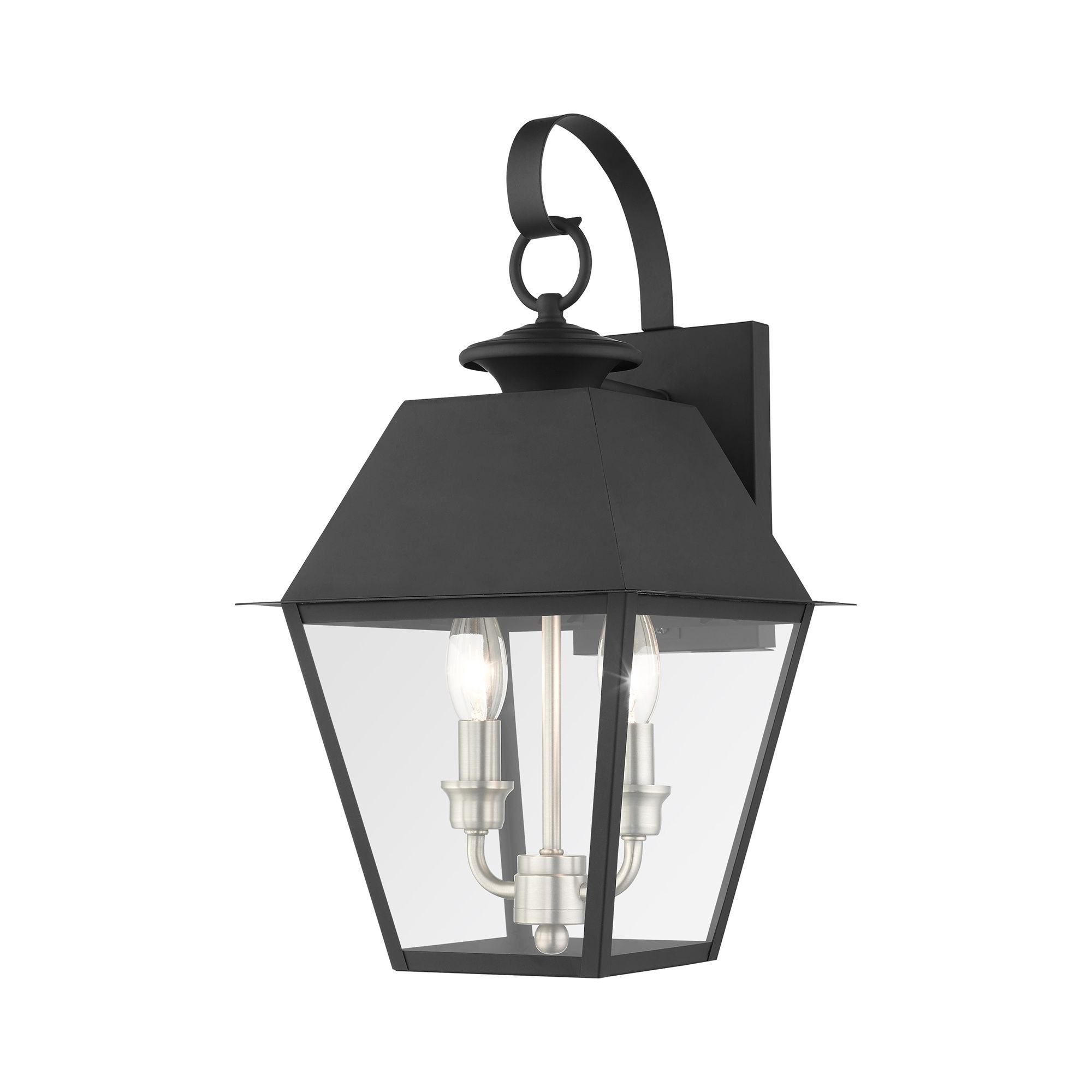 Used Livex Lighting 27215-04 Mansfield - 2 Light Outdoor Wall Lantern