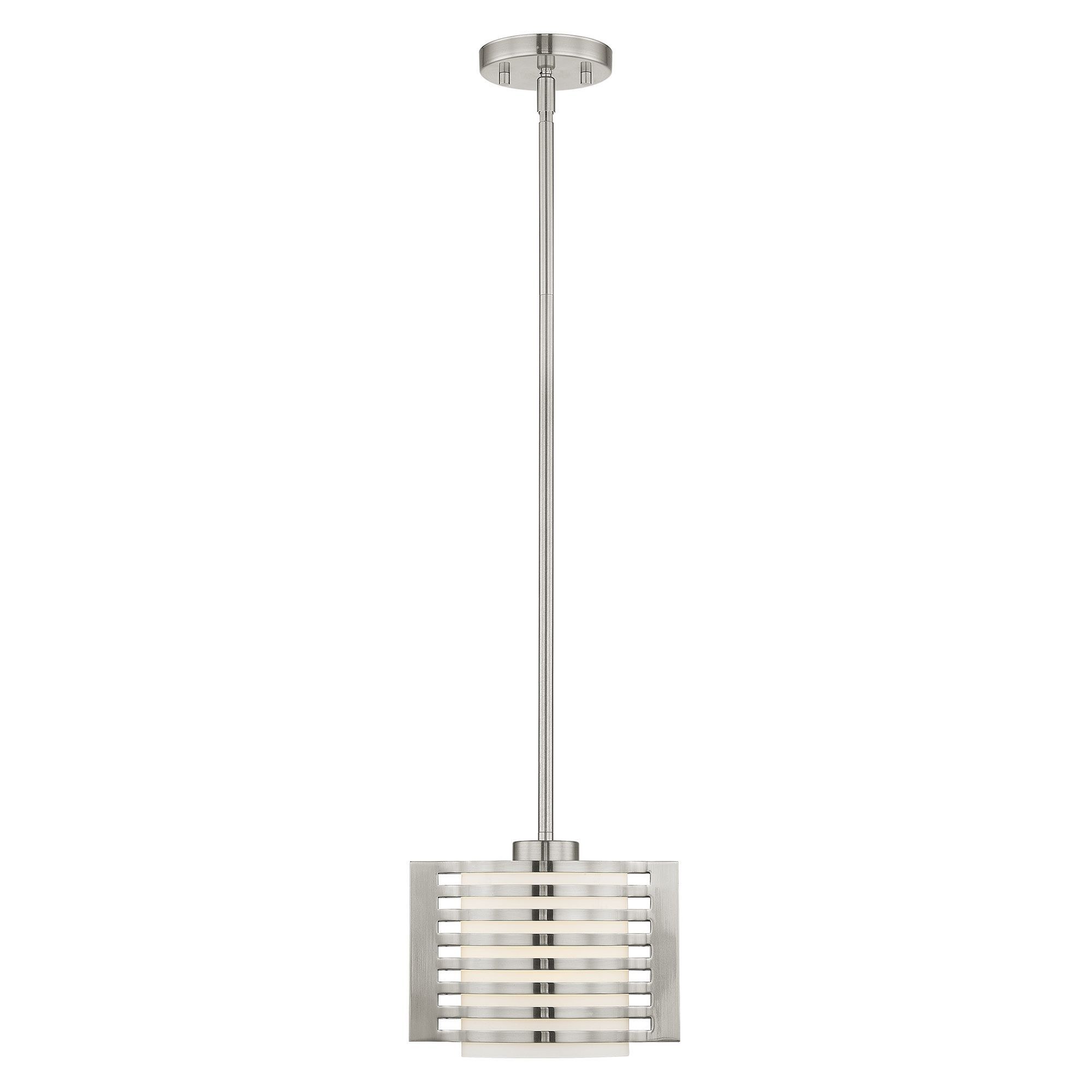 Used Livex Lighting 41031-91 Hilliard – 1 Light Mini Pendant in Contemporary
