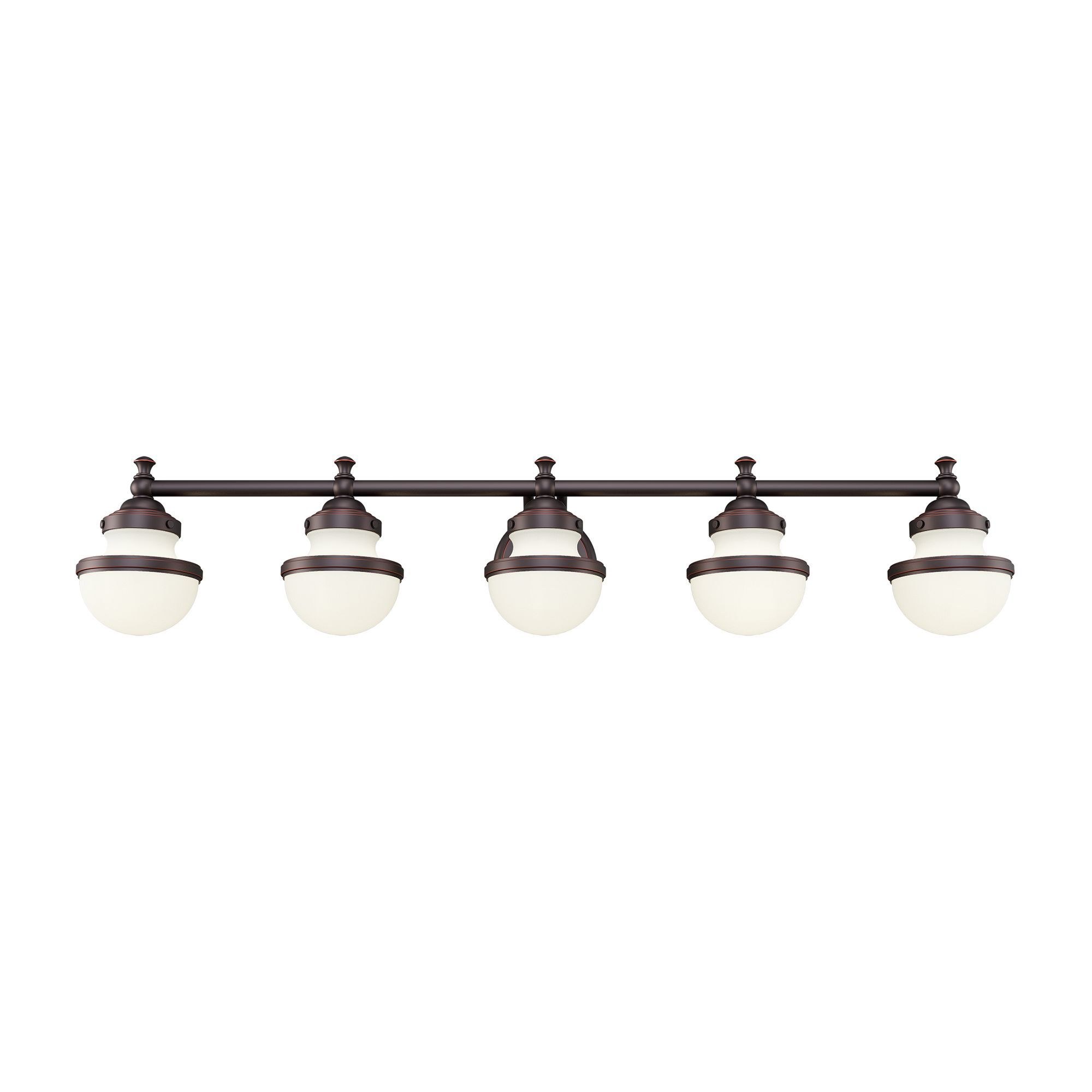 Used Livex Lighting 5715-67 Oldwick – 5 Light Bath Vanity in Modern Style – 42.5