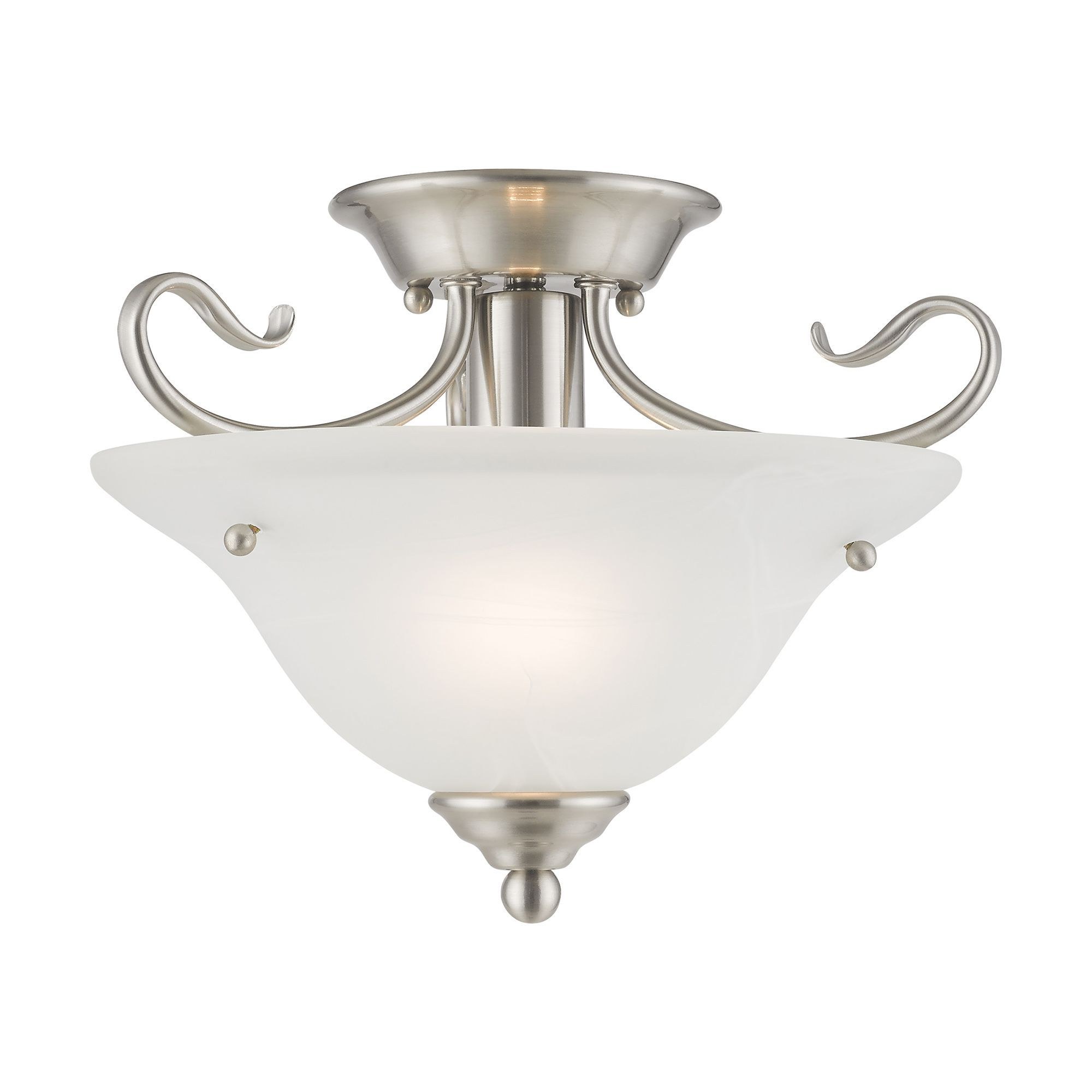 Used Livex Lighting 6109-91 Coronado – 1 Light Semi-Flush Mount in Traditional