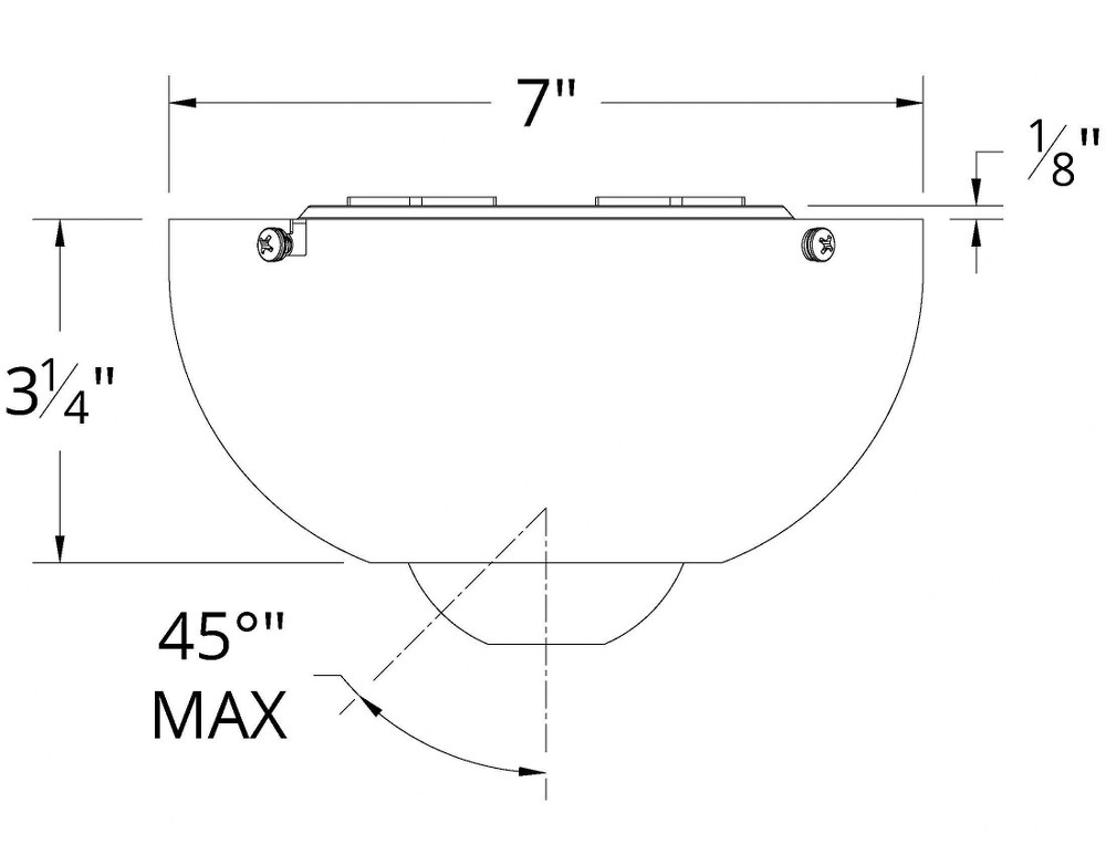 Used Modern Forms XF-SCK-MB Accessory - Ceiling Fan Slope Ceiling Kit for Slopes