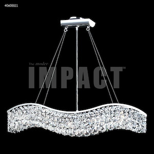 Contemporary - 7 Inch Five Light Wave Chandelier - 521062