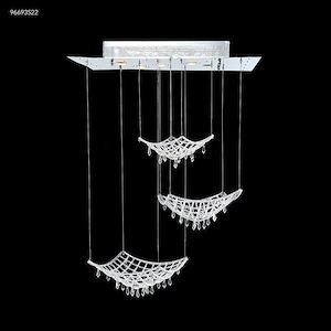 Contemporary - 22 Inch Five Light Crystal Chandelier