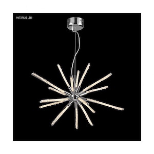 Pyramid - 39 Inch 108W 1 LED Crystal Chandelier