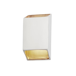 Justice Design - 5865 - Ambiance Small Tapered Rectangle Open Top and Bottom Sconce