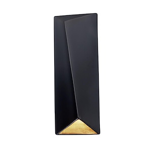 Justice Design - 5890 - Ambiance Diagonal Rectangle Closed Top Sconce