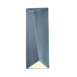 Justice Design - 5890W - Ambiance Diagonal Rectangle Outdoor Closed Top Sconce