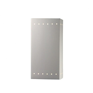 Ambiance - Large Rectangle with Perfs Open Top and Bottom Outdoor Wall Sconce