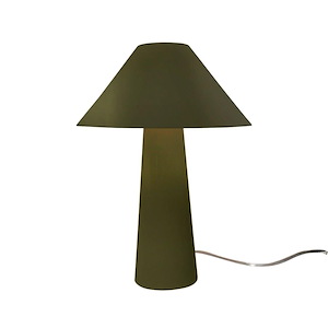 Portable - 2 Light Tall Table Lamp-21.5 Inches Tall and 15 Inches Wide