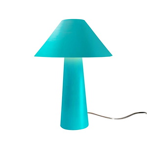 Portable - 2 Light Tall Table Lamp-21.5 Inches Tall and 15 Inches Wide
