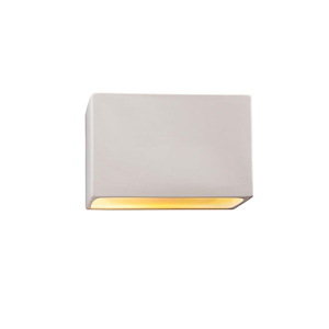 Ambiance Collection - Rectangle ADA 10 Inch Outdoor Closed Top Wall Sconce