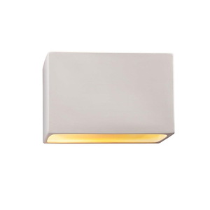 Ambiance Collection - Rectangle ADA 12 Inch Closed Top Wall Sconce