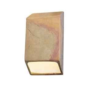 Justice Design - 5860 - Ambiance Small Tapered Rectangle Closed Top Sconce