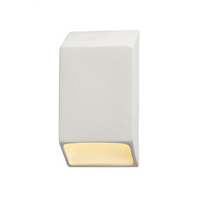 Justice Design - 5860W - Ambiance Small Tapered Rectangle Outdoor Closed Top Sconce