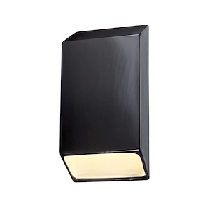 Justice Design - 5870 - Ambiance Large Tapered Rectangle Closed Top Sconce