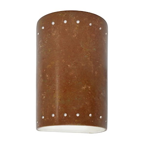 Ambiance - Small ADA Cylinder with Perfs Open Top and Bottom Wall Sconce