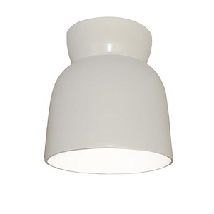 Radiance - 1 Light Outdoor Flush Mount In Modern Style-8 Inches Tall and 7.5 Inches Wide