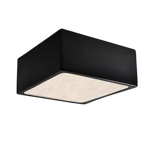 Radiance - 12W 1 LED Short Square Flush Mount In Modern Style-3.5 Inches Tall and 8.25 Inches Wide