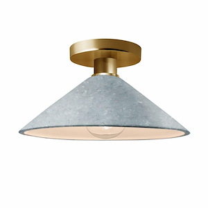 Radiance - Flare Semi-Flush Mount-6.5 Inches Tall and 11.75 Inches Wide - 1346046