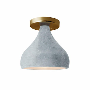Radiance - 1 Light Small Droplet Semi-Flush Mount-8.25 Inches Tall and 8.5 Inches Wide - 1345919