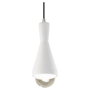 Radiance - 1 Light Erlen Pendant with Cord In Modern Style-10.5 Inches Tall and 4.75 Inches Wide - 1275253