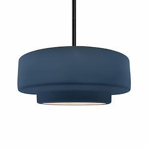 Radiance - 10W 1 LED Large Tier Pendant with Rigid Stem Kit-6 Inches Tall and 16.25 Inches Wide - 1341795